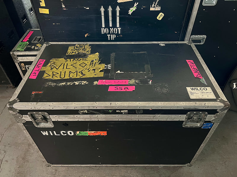 Wilco Loft Sale 2 black drum trunk rolling road case Reverb