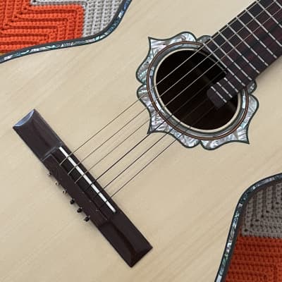 Paracho Requinto/Travel Guitar - Beautiful Instrument from Paracho, Mexico 🇲🇽! - Insane Inlays! - image 6