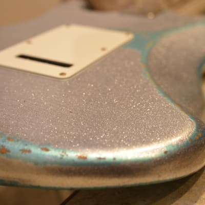 American Fender Stratocaster Silver Sparkle Heavy Relic Custom Shop Texas Specials HSS image 12