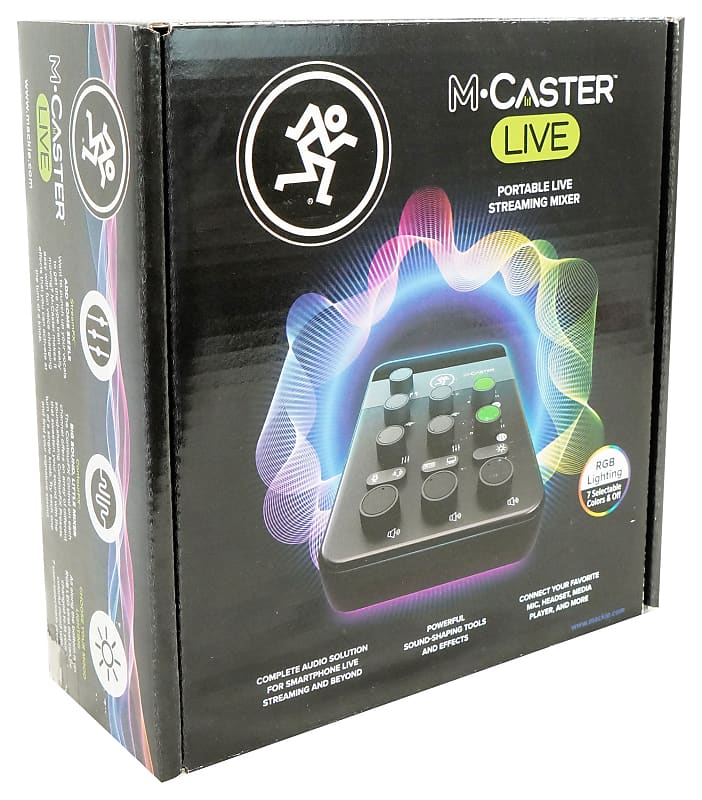 Mackie M Caster Live Portable Live Streaming Mixer in White