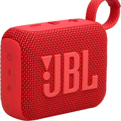 JBL Go 4 - Ultra-Portable, Waterproof and Dustproof Bluetooth Speaker, Big Pro Sound with Punchy bass, 7-Hour Built-in Battery, Made in Part with Recycled Materials (Red) image 2