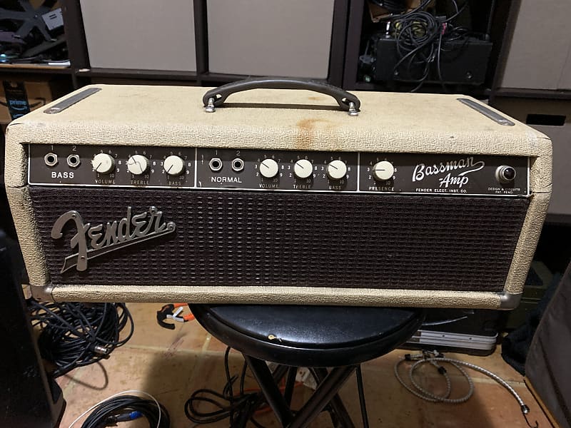 Fender Bassman 6G6-A Brownface 50-Watt Guitar Head 1962 - 1964 - Blonde image 1
