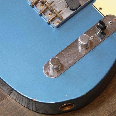 MINTY! 2013 Fender Custom Shop 1963 Reissue Telecaster Relic Lake Placid Blue + COA OHSC (6756) image 6