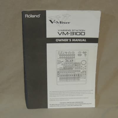 Roland VM-3100 Owner's Manual [Three Wave Music] image 1