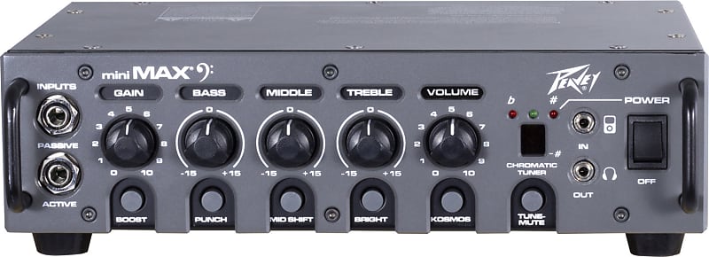 Peavey 03617920 MiniMAX 600-Watt Mini Bass Amp Head image 1