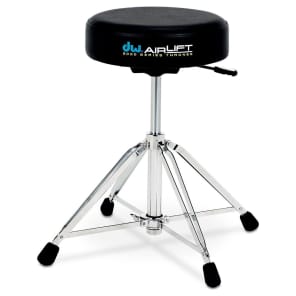 DW DWCP9100AL 9000 Series Heavy Duty Airlift Round Drum Throne w/ Pneumatic Assist