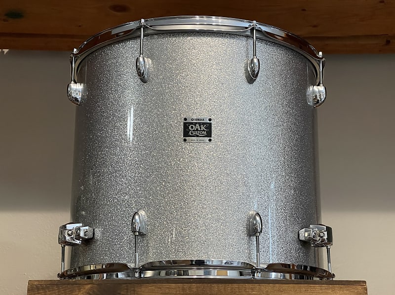 Yamaha Oak Custom 18" Silver Sparkle Floor Tom 16x18 NFT818A Reverb
