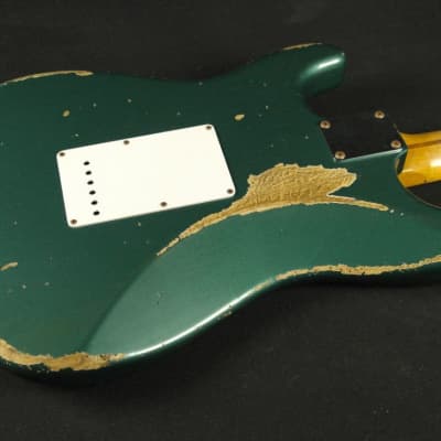 Fender Custom Shop 60th Anniversary 1954 Heavy Relic Stratocaster - Maple Fingerboard - Sherwood Green image 3