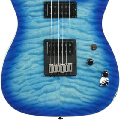 Schecter PT Pro Electric Guitar, Trans Blue Burst, Blemished image 3