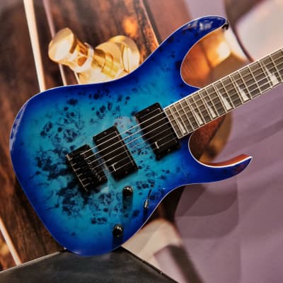 Ibanez GRGR221PA-AQB GIO E-Guitar 6 String Aqua Burst image 1