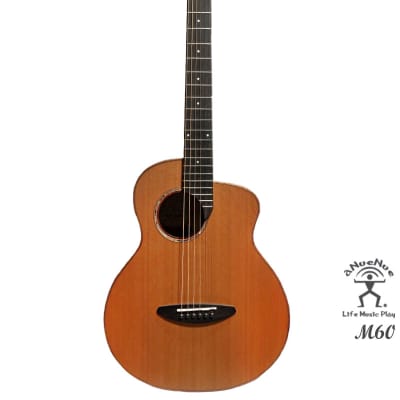 aNueNue M60 Solid Cedar & Rosewood Acoustic Future Sugita Kenji design Travel Size Guitar imagen 2