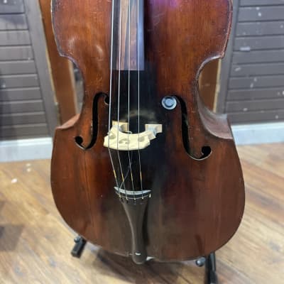 Vintage German 3/4 Flat Back Double Bass image 1