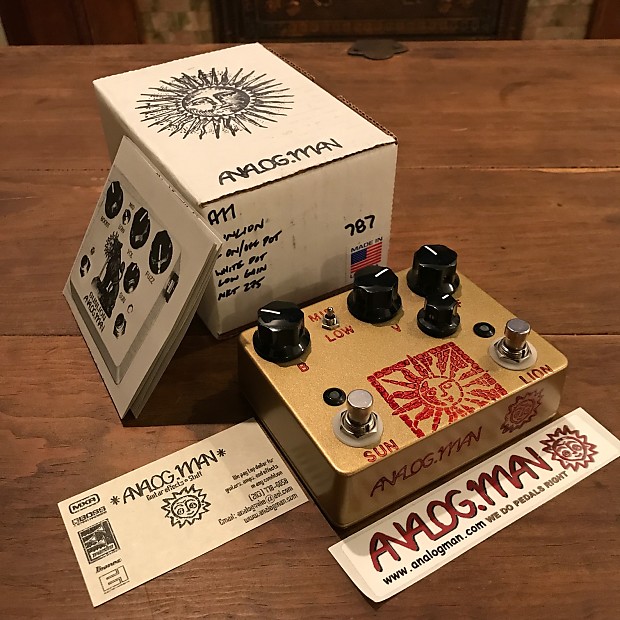 超希少 NKT Red Dot Sun Lion 音良 On/Off 4Jack Analog Man 吉他模糊音效效果器| eBay