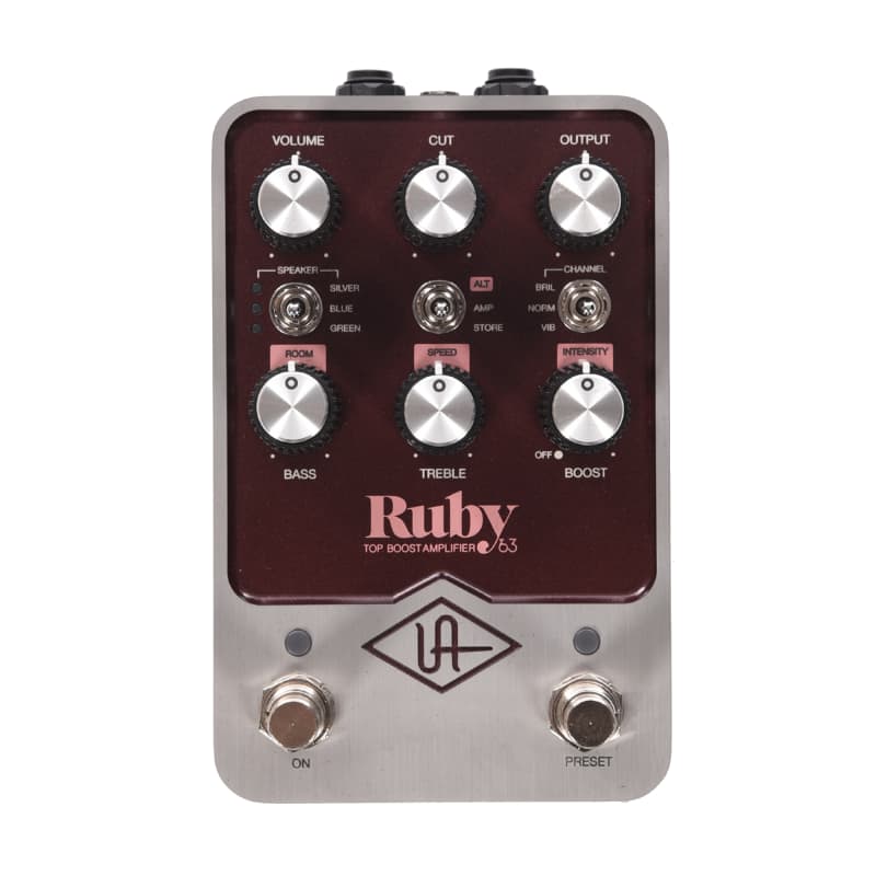 Universal Audio UAFX Ruby '63 Top Boost Amplifier Pedal | Reverb