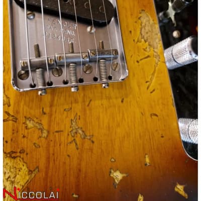 Fender Custom Shop Limited Edition 1950 Double Esquire - Super Heavy Relic - Wide-Fade 2-Color Sunburst image 6