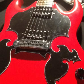 Minarik Fury Double Cutaway Electric Guitar Red image 4