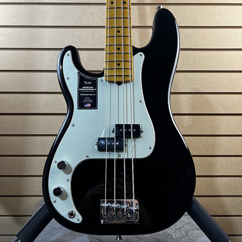 Fender American Professional II Precision Bass LH - Black w/ Maple FB + OHSC & PLEK*D #107 image 1