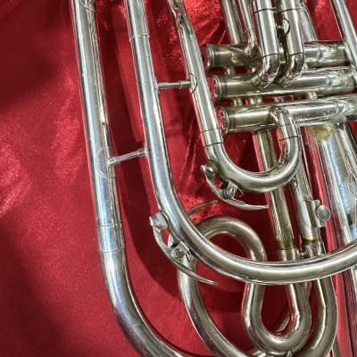 Yamaha YHR-302MS Marching Bb French Horn 2010s - Silver-Plated image 3