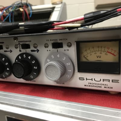 Shure M67 w/ low gain mod, direct outs on xlr, transformers