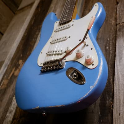 Keith Holland Customs S-ANS #1316 - Taos Turquoise Nitro with Hard Case image 6