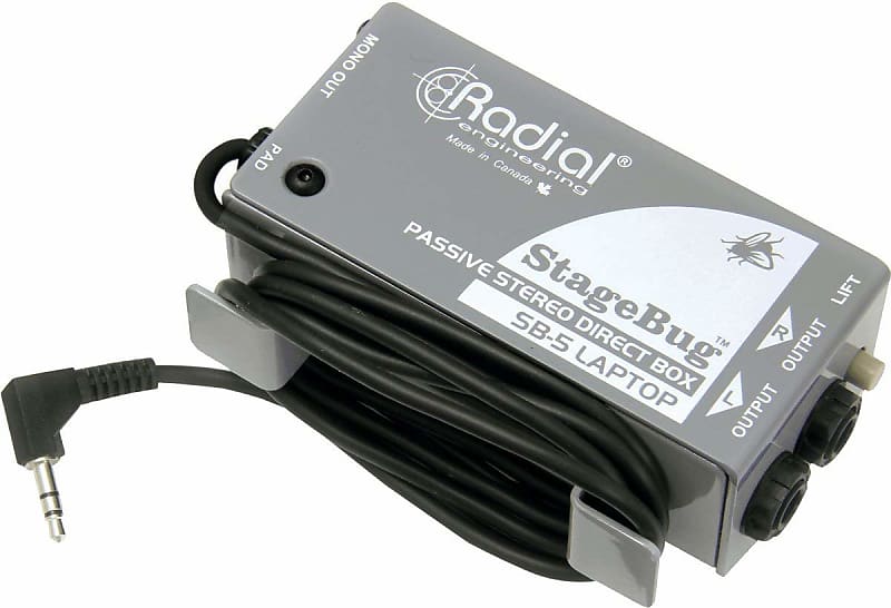 Radial SB-5 Laptop Stereo Direct Box for Laptop Computer image 1