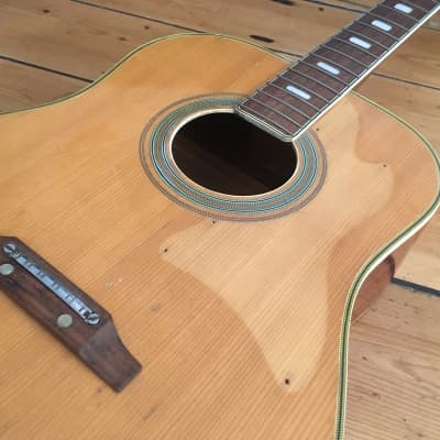 Vintage 1970s Woolworths Audition 12 string Acoustic Guitar Japan Spares Repairs image 3