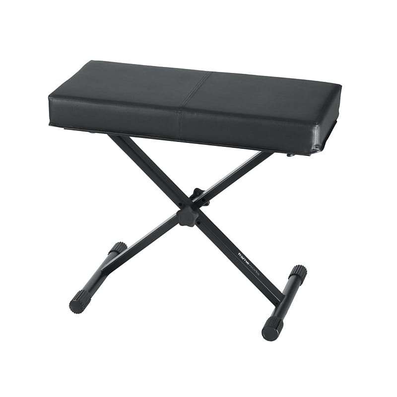 Gator Standard Keyboard Bench with Adjustable Deluxe Seat, Black image 1
