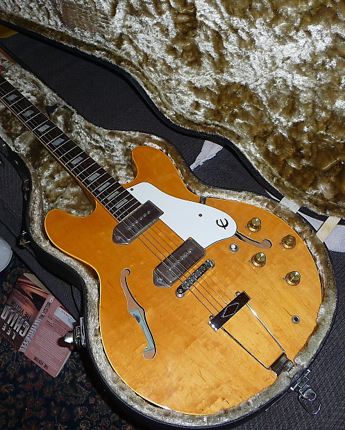 Epiphone Casino 1970 Matsumoku Blue Label blonde/natural OHSC Kalamazoo  luthiers | Reverb