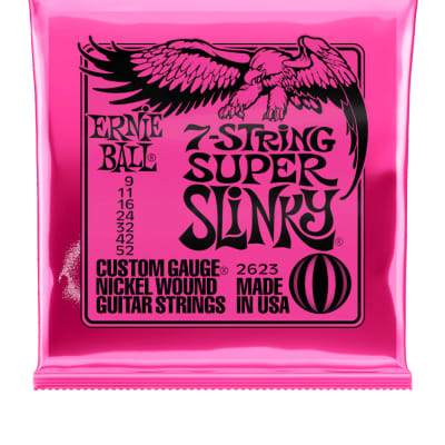 Ernie Ball Super Slinky 7 string Electric Strings 9-52 for sale