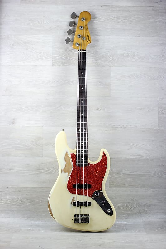 MIJ era made in japan Fender Jazz Bass 62-75 Reissue 2 knob 1991 relic white