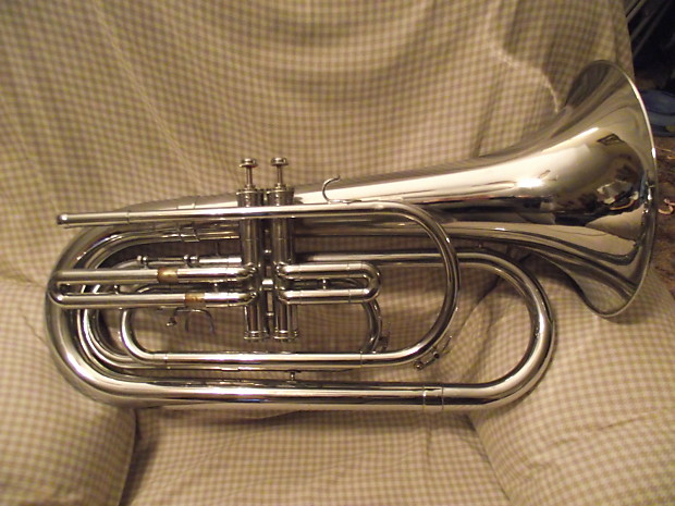 Olds Ultratone II BUGLE BASS BARITONE 70 s Nickel plated