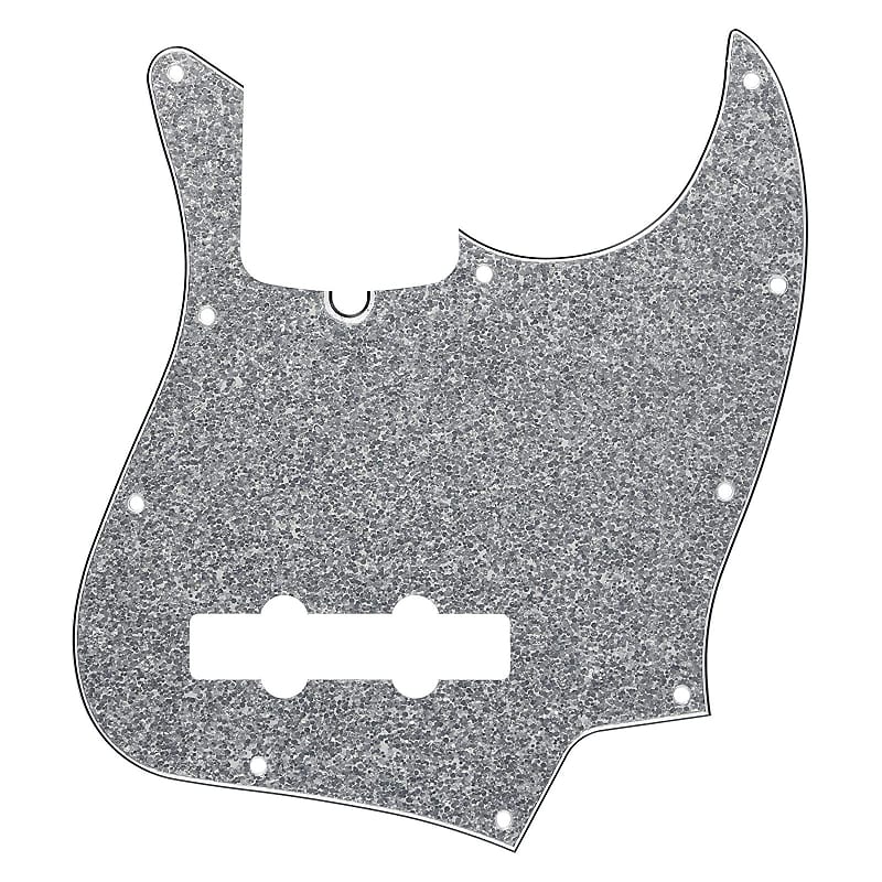 D’Andrea Jazz Bass Guitar Pickguard Bass 4 String Silver Sparkle MIM USA image 1