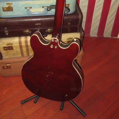 ~1967 Harmony H-72 Archtop Electric Burgundy image 4