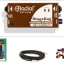 New Radial Engineering StageBug SB-7 Earmuff Headphone Silencer w/ Free Cable, Winder & Pics