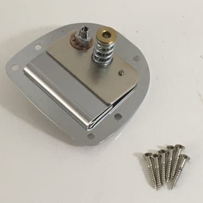 Light NOS Relic Vintage Spec Tremolo Bridge Tail Piece for Fender Jazz Jaguar Style Bridge + Mounts image 5