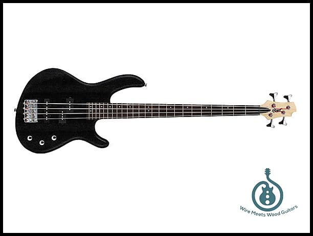 Cort Action Series PJ OPB 4 String Bass, PJ Pickup Set, Approx. 5 lbs!, Black, image 1