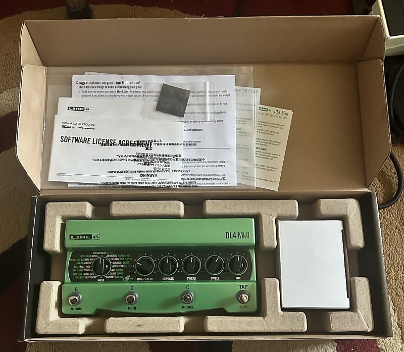7月29日購入　line6 DL4 Mk2 Delay Reverb Amazon.com: Line 6 DL4 MKII Delay Modeler, Green