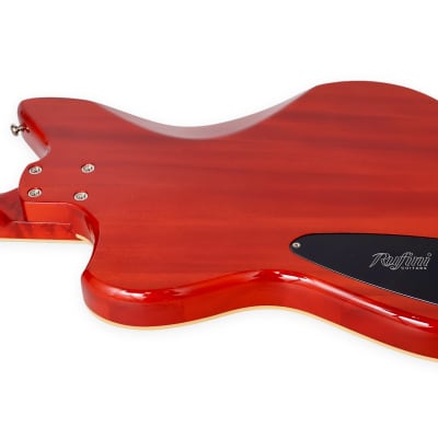 Rufini Guitars Montefalco Custom 2022 Cherry Burst w/ light aging, Quilted Maple top. NEW (Authorized Dealer) image 8