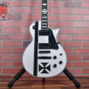 ESP Iron Cross James Hetfield Signature Snow White with Black Stripes 2023 w/OHSC (B-stock)
