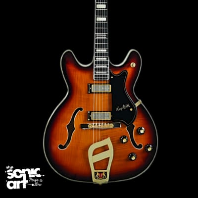 Hagstrom '67 Viking II Electric Guitar in Stunning Vintage Sunburst image 2