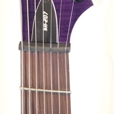 ESP LTD SH-207 Brian "Head" Welch 7 String Electric Guitar, Flame Maple Top, See Thru Purple, w/ESP Form Fit Hard Case 2023 image 9