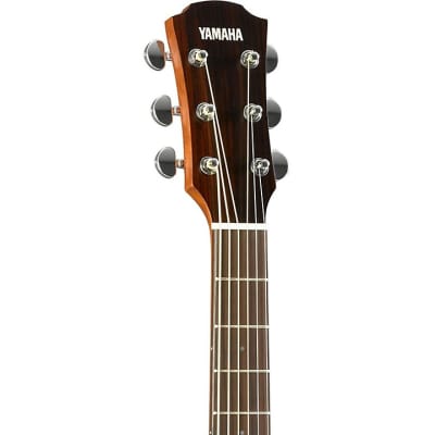 Yamaha AC1M-TBS Solid Sitka Spruce/Mahogany Concert Cutaway with Electronics 2021 Tobacco Brown Sunb image 3