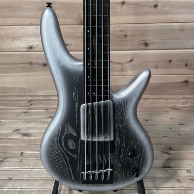 Ibanez Gary Willis Signature 5-String Electric Bass - Silver Wave Burst Flat for sale
