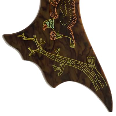 *SALE* Gibson Epiphone Excellente Engraved Hand-painted Dark Tortoise Guitar Pickguard image 1