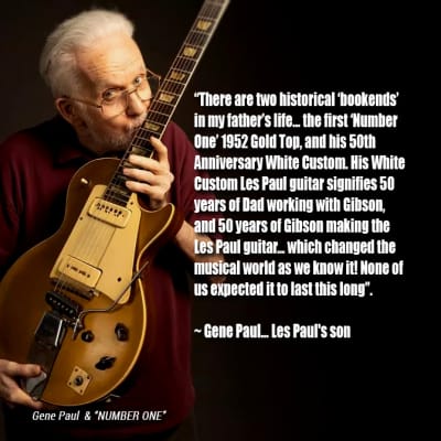 Les Paul's Personal 50th Anniversary White Custom Featured on his Autobiography~ The Collector's Package image 2