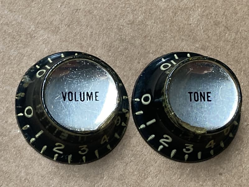 1960’s Gibson Black Les Paul Jr Top Hat Reflector Knobs Reverb