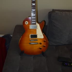 2011 Edwards/ESP E-LP 132 LTS/RE Jimmy Page Relic Model With Super Circuit Repaired Break image 1