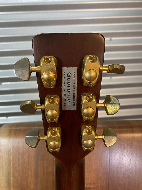 Kawase Billy Custom Dreadnought Acoustic - Natural - Made In Japan -  Nazareth Style Square Shoulder