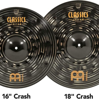 Meinl Cymbals Classics Custom Dark Crash and Effects Pack with FREE Trash Splash, CCD1068+12 image 2