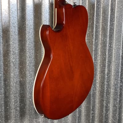 Reverend Limited Edition Roundhouse Semi Hollow Body Archtop Vintage Clear Natural Guitar #22 Blem image 6